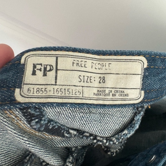 Free People Wide Flare Ultra High Rise Jeans 28 - Picture 7 of 8